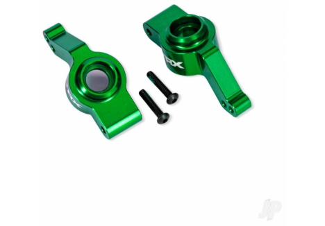 Traxxas Carriers, stub axle, rear, 6061-T6 aluminium, left & right (green-anodised) (for use with #9080 upgrade kit) TRX9065-GRN