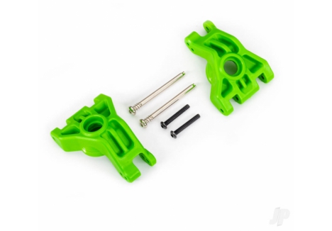 Traxxas Carriers, stub axle, rear, extreme heavy duty, Green (left & right)/ 3x41mm hinge pins (2)/ 3x20mm BCS (2) (for use with #9080 upgrade kit) TRX9050G