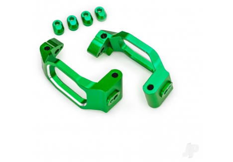 Traxxas Caster Blocks 6061-T6 Aluminium Green Anodised Pair TRX10232-GRN