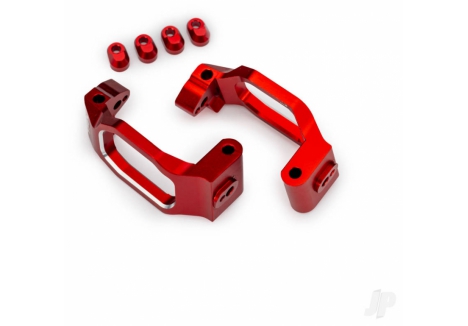Traxxas Caster Blocks 6061-T6 Aluminium Red Anodised Pair TRX10232-RED