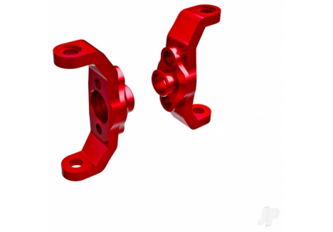 Traxxas Caster Blocks 6061-T6 Aluminium Red Anodised TRX9733-RED