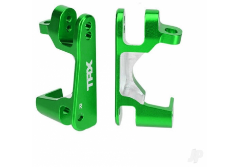 Traxxas Caster Blocks C-Hubs 6061-T6 Aluminium Green Pair TRX6832G