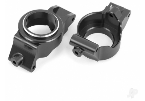 Traxxas Caster Blocks C-Hubs 6061-T6 Aluminium Grey Anodised Pair TRX7832-GRAY