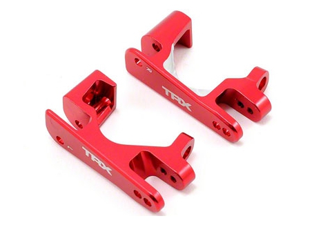 Traxxas Caster Blocks C-Hubs 6061-T6 Aluminium Red Anodised TRX6832R