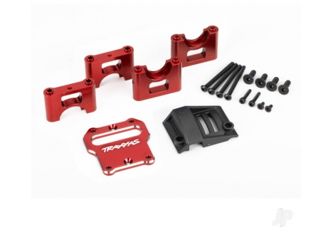 Traxxas Centre Differential Carrier Mount 6061-T6 Aluminium Red TRX9584R