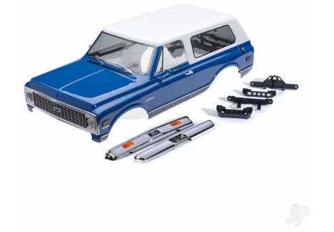 Traxxas Chevrolet Blazer 1972 1/10 RC Body Shell Blue White TRX9130-BLWT