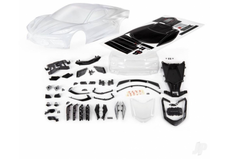 Traxxas Chevrolet Corvette Stingray 1/10 RC Body Shell Clear Unpainted TRX9311