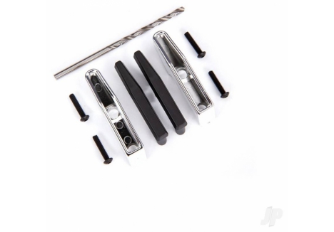 Traxxas Chrome Bumper Pads Guards 2.5x10 Fasteners TRX9125