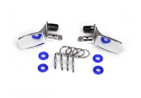 Traxxas Chrome Side Mirrors Body Clips O-Rings RC Parts TRX8133