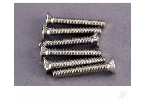 Traxxas Countersunk Machine Screws 3x20mm Hex Drive Pack of 6 TRX2590