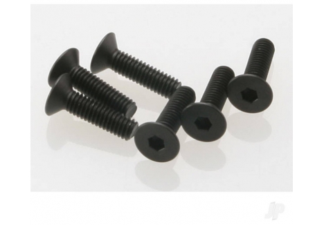 Traxxas Countersunk Machine Screws 4x15mm Hex Drive 6 Pack TRX2546