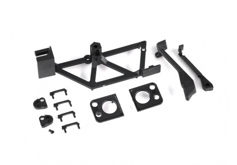 Traxxas Door handles (4)/ light mounts,TRX9731 front (left & right)/ light retainers, front bumper (left & right)/ fuel cap/ snorkel/ spare tire mount (fits