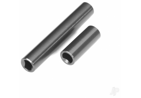 Traxxas Driveshafts, center, female, 6061-T6 aluminium (Dark Titanium-anodised) (front & rear) (for use with #9751 metal centre driveshafts) (fits 1:18 TRX-4M vehicles with 162mm wheelbase) TRX9852-GRAY