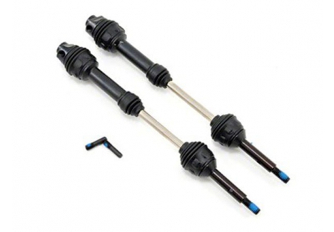 Traxxas Driveshafts, Rear, Steel-spline constant-velocity (complete assembly) (2 pcs) (fits 2WD Rustler / Stampede) TRX1951R