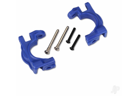 Traxxas Extreme Heavy-Duty Caster Blocks Left Right Blue TRX9032X