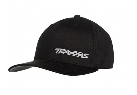 Traxxas Flex Hat Curved Bill Black White Small TRX1187-BLW-SM