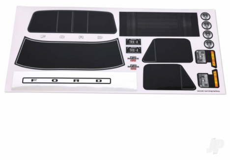 Traxxas Ford F-150 1979 Decal Sheet for TRX-4M High Trail RC Truck TRX9297