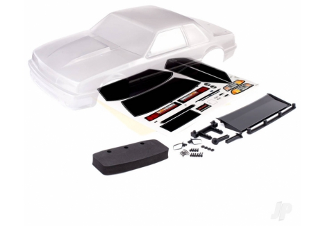 Traxxas Ford Mustang Fox Body 1/10 Clear RC Body Unpainted TRX9421