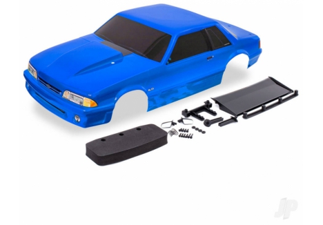 Traxxas Ford Mustang Fox Body 1/10 RC Drag Slash Blue TRX9421X