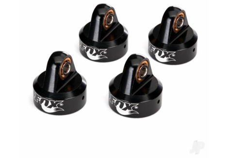 Traxxas Fox Black Aluminium GTR Shock Caps Set of 4 TRX8456