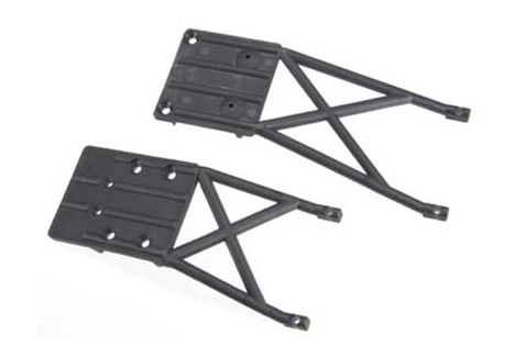 Traxxas Front and Rear Skid Plates Black TRX5837