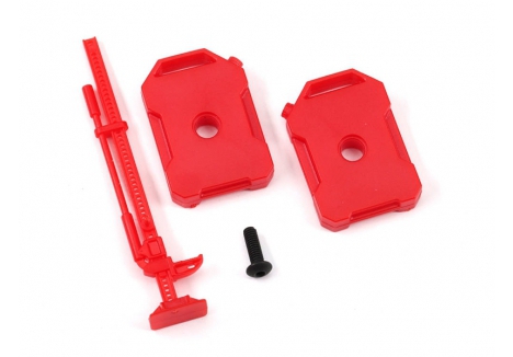 Traxxas Fuel canisters (left and right)/ jack (red) (fits 9712 body) TRX9721