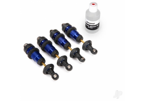 Traxxas GTR Aluminium Shocks Blue-Anodised TiN Shafts Set of 4 TRX5460A