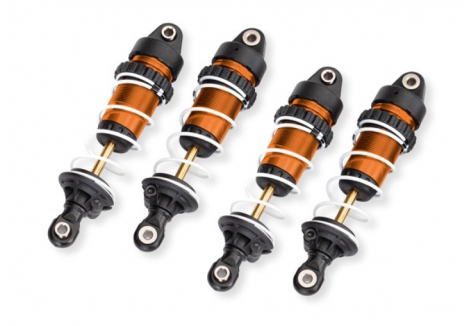 Traxxas GTR Long Shocks 1/10 Orange Anodised RC Suspension Set TRX10765-ORNG