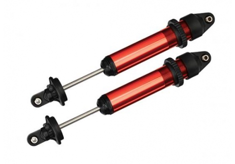 Traxxas GTX Aluminium RC Shocks Pair Red-anodised TRX7761R