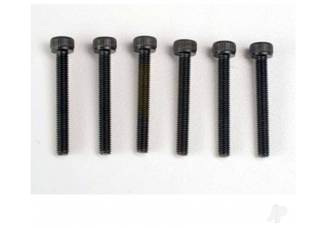 Traxxas Header Screws M3x23mm Cap Head Hex Socket Black TRX2556