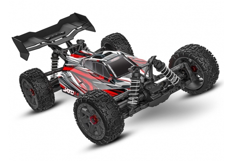 Traxxas Jato 4X4 BL-2S 1:8 4WD RTR Racing Buggy, Red (+ TQ 2-ch, BL-2S, 3300kV, 2S LiPo, USB-C Charger, Clipless Body) TRX90154-4-RED