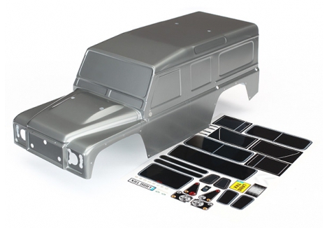 Traxxas Land Rover Defender 1/10 Rock Crawler Body Graphite Silver TRX8011X
