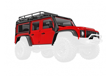Traxxas Land Rover Defender 1/18 RC Body Red TRX9712-RED
