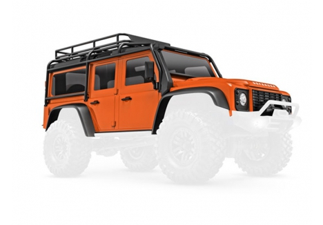 Traxxas Land Rover Defender 1/18 RC Rock Crawler Body Orange TRX9712-ORNG