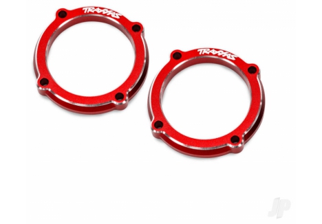 Traxxas LED Light Pod Retainers Red Anodised 6061-T6 Aluminium Pair TRX10969-RED