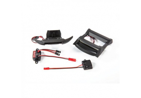 Traxxas LED light set, complete (includes bumper with LED lights, roof skid plate with LED lights, 3-volt accessory power supply, and power tap connector (with cable) (fits #6717 body) TRX6795