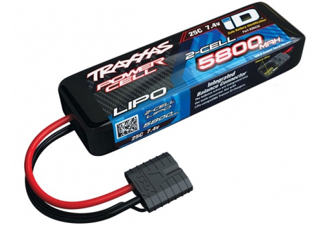 Traxxas LiPo 2S 5800mAh 7.4V 25C iD Power Cell Battery TRX2843X