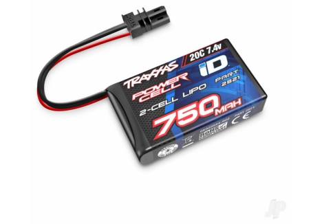 Traxxas LiPo Battery 2S 750mAh 7.4V 20C iD Power Cell TRX2821