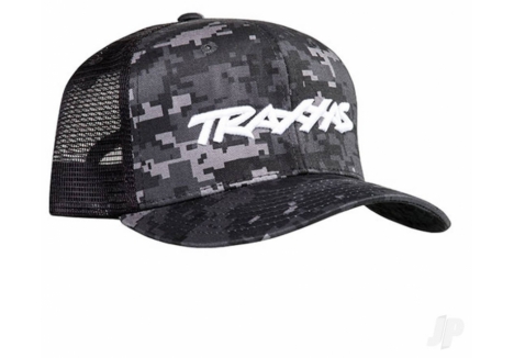 Traxxas Logo Hat Curved Bill Black Digital Camouflage One Size Fits Most TRX1182-CAMO