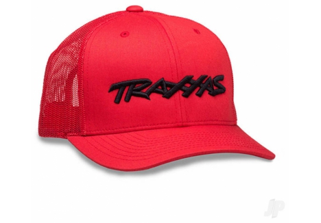 Traxxas Logo Hat Curved Bill Red One Size Fits Most TRX1182-RBL