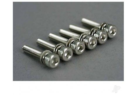 Traxxas Machine Screws 3x15mm Cap Head Hex Drive 6 Pack TRX5142