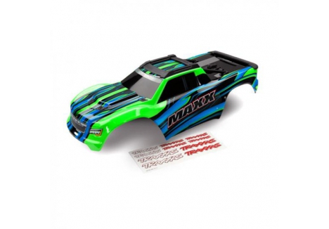 Traxxas Maxx 1/10 RC Truck Body Green Painted with Decals TRX8911G