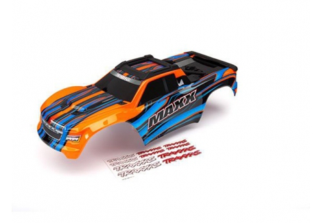 Traxxas Maxx 1/10 RC Truck Body Orange Painted with Decals TRX8911T