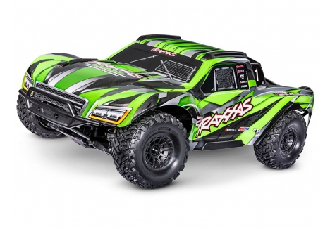 Traxxas Maxx Slash 1:8 4WD RTR Short Course Truck, Green (+ TQi 2-ch, VXL-6S, Velineon 2000kV, TSM) TRX102076-4-GRN