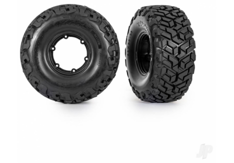 Traxxas Maxx Slash Assembled Wheels and Tyres Black Belted TRX10275