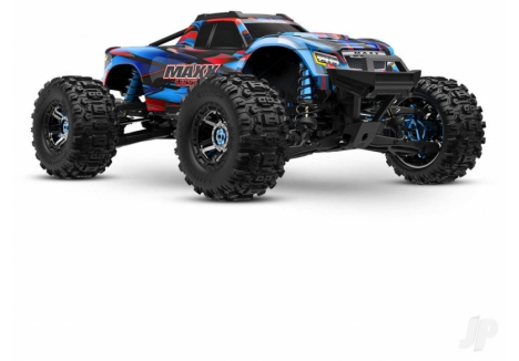 Traxxas Maxx Ultimate 1/10 4S 4WD Brushless RC Monster Truck Blue TRX89087-4-BLUE