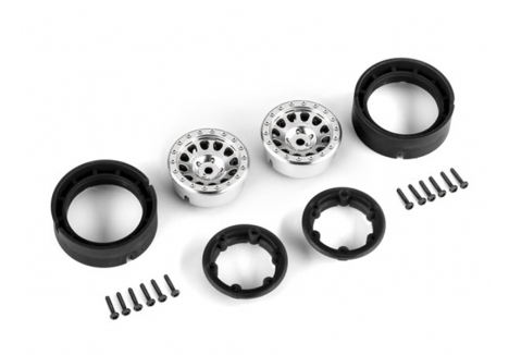 Traxxas Method Race Wheels 105 Beadlock 1.0 Inch Satin Chrome TRX9781-SATIN