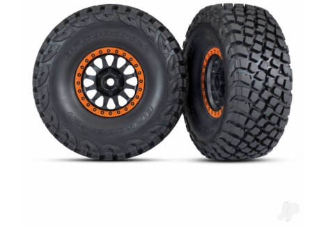 Traxxas Method Race Wheels Beadlock Orange BFGoodrich Baja KR3 TRX8474-ORNG