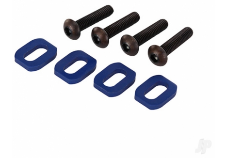 Traxxas Motor Mount Washers Blue Anodised Aluminium 4x18mm BCS TRX7759