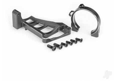 Traxxas Motor Mounts Front Rear 6061-T6 Aluminium Grey TRX10261-GRAY